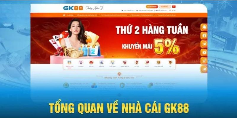 Tổng quan về tân binh GK88 tại thị trường Việt